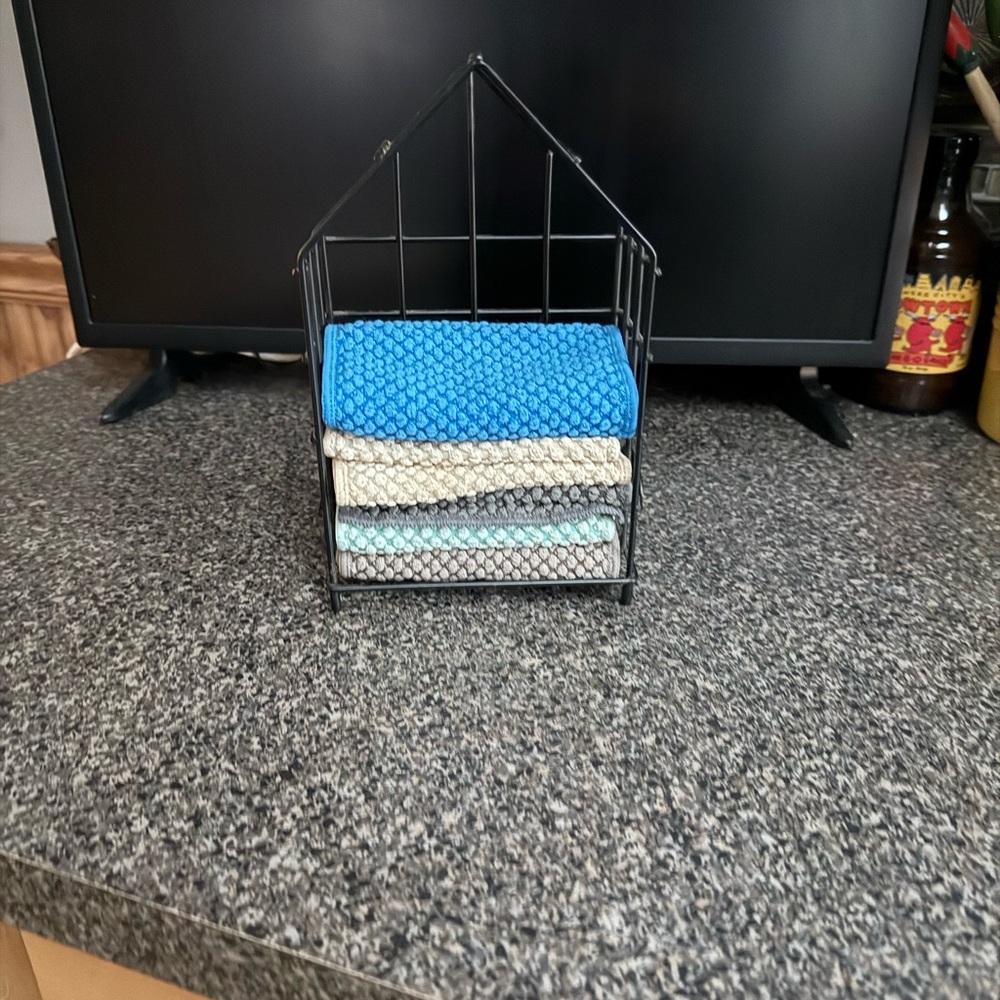 Norwex Kitchen Linens Set - Blue, Gray, Cream
